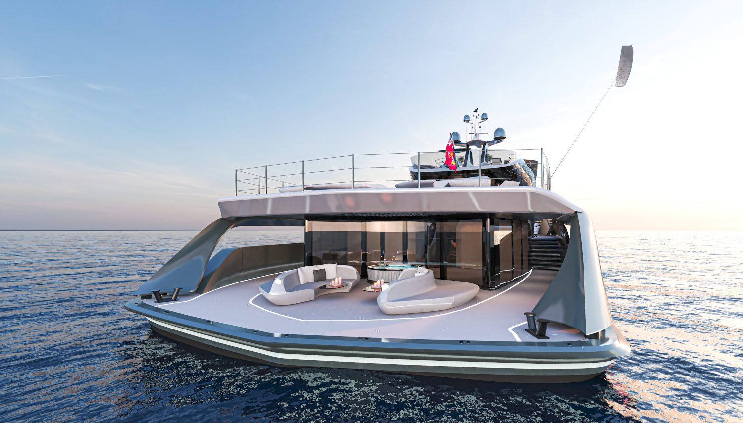 The bold new Futura Vripack fossil-free hybrid superyacht 